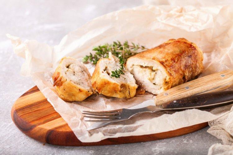 Air Fryer Chicken Rolls with Pineapple