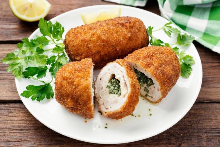 Air Fryer Breaded Chicken Rolls with Cheese