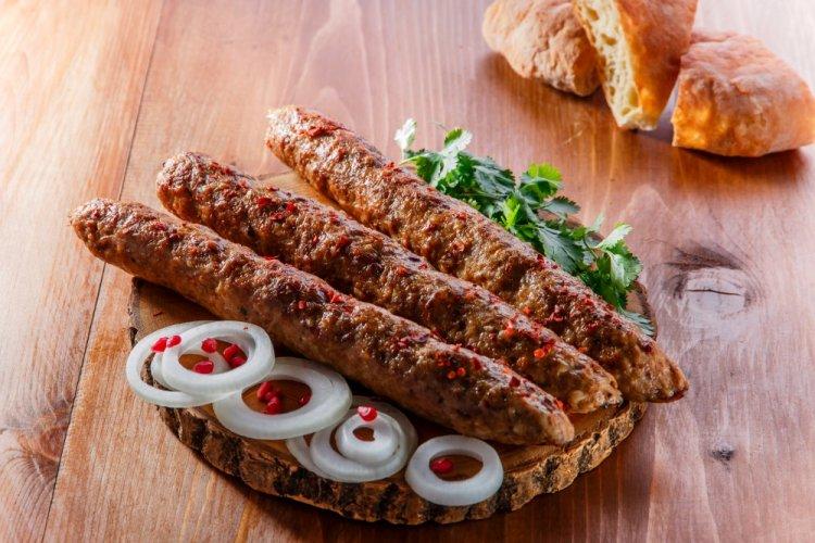 Lamb Lula Kebab with Mint in an Air Fryer