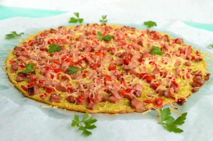 Zucchini Pizza with Semolina