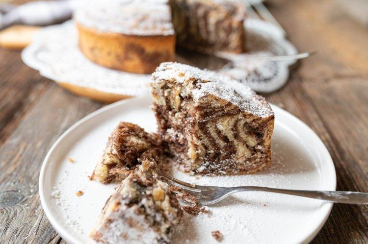 Zebra Cake in the Air Fryer