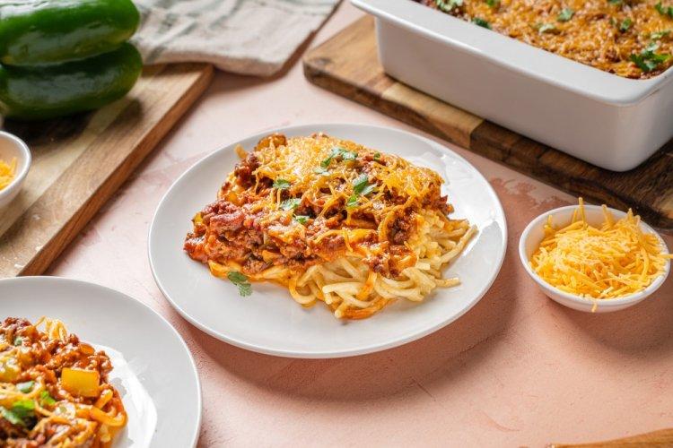 Lapshnik with Minced Meat