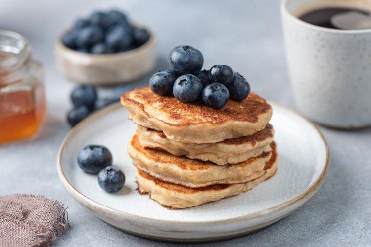 Protein Pancakes with Kefir and Buckwheat Flour
