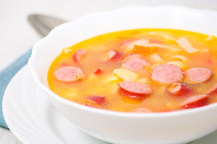 Smoked Meat and Instant Noodle Soup