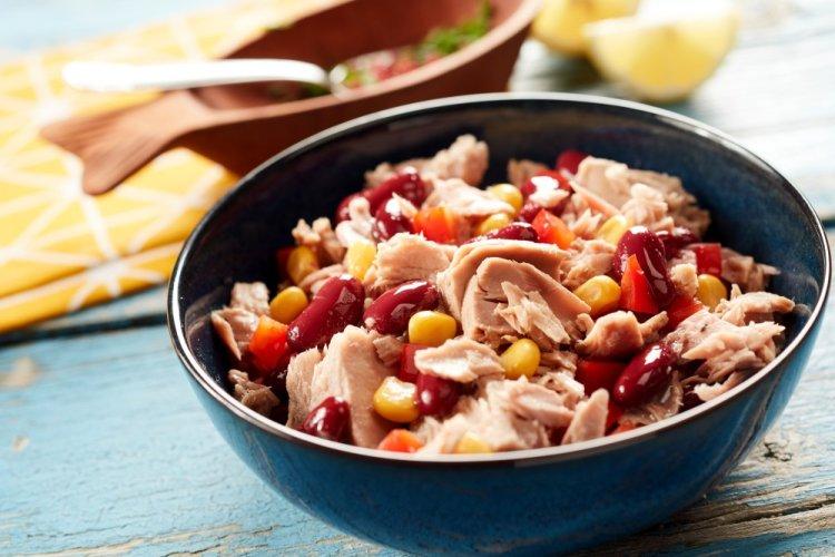 Tuna, Bean, and Corn Bowl