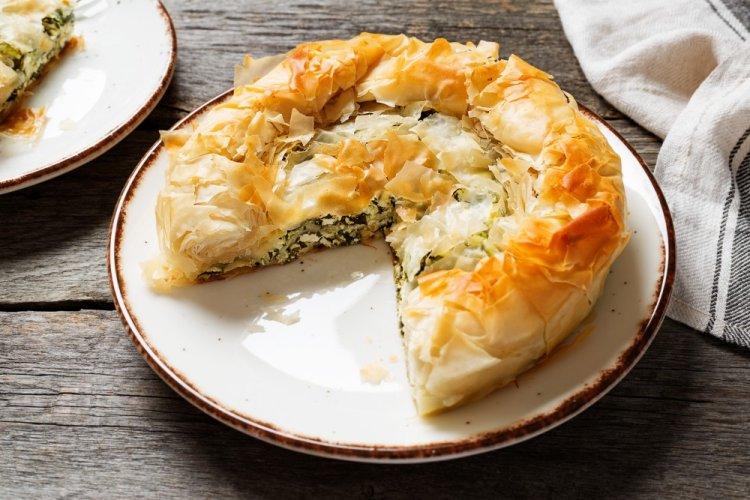 Phyllo Dough Pie with Cheese and Herbs