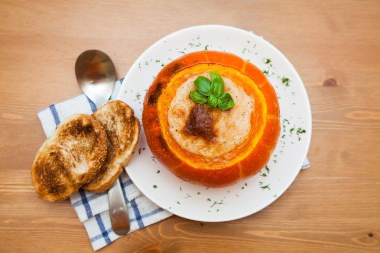 Air Fryer Stuffed Pumpkin