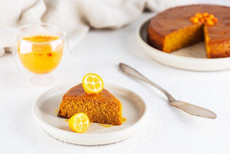 Air Fryer Semolina Cake with Pumpkin