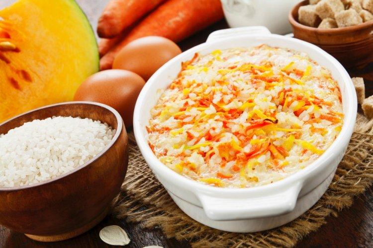 Air Fryer Pumpkin and Rice Casserole
