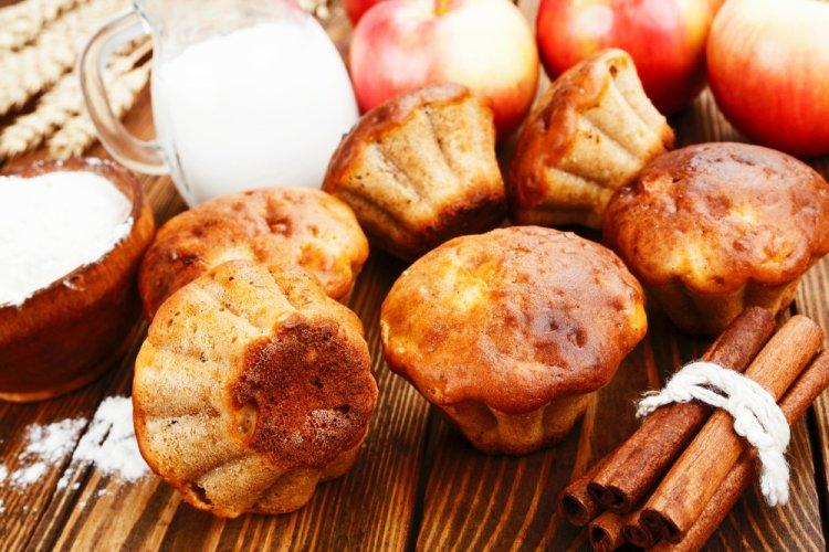 Apple Protein Muffins with Ryazhenka