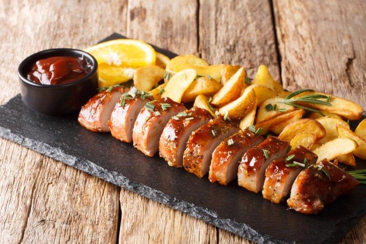 Pork Tenderloin with Soy-Honey Marinade in an Air Fryer