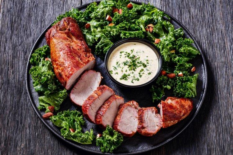 Pork Tenderloin with Mustard and Honey in an Air Fryer