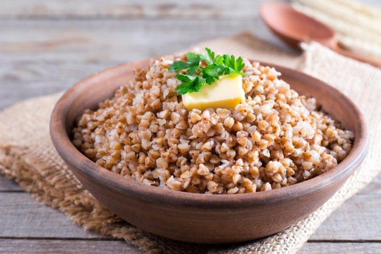 Buckwheat with Butter in an Air Fryer