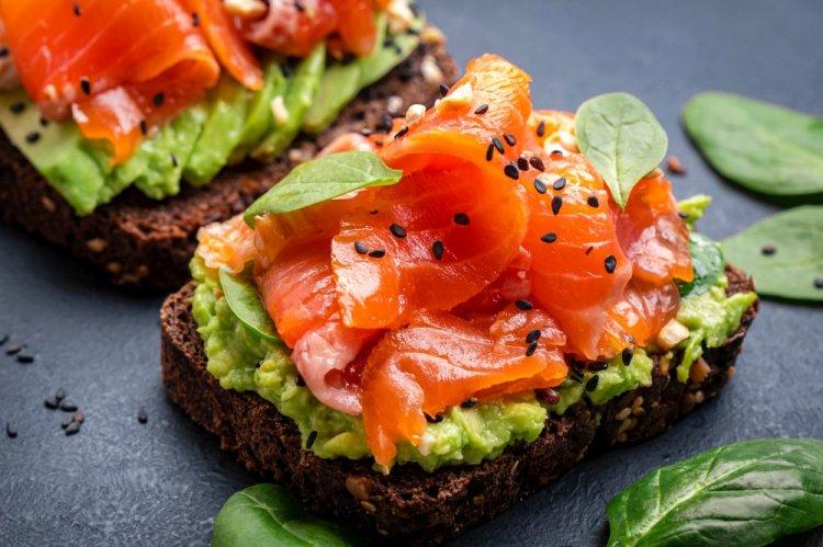 Toasts with Salmon and Avocado