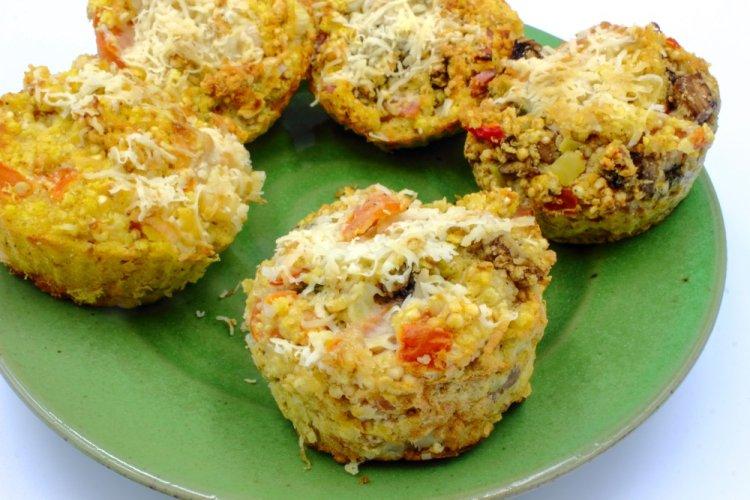 Muffins de huevo con quinoa