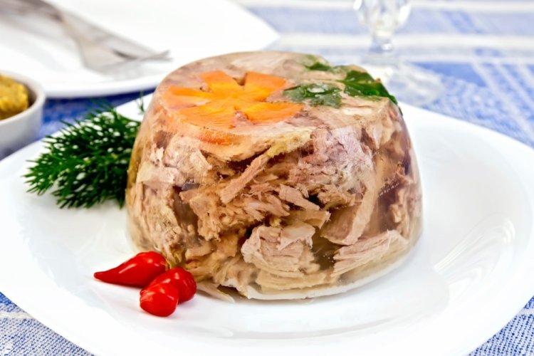 Chicken Feet and Beef Shank Aspic