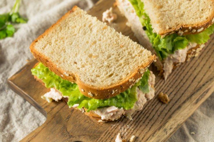 Canned Tuna and Olive Sandwich
