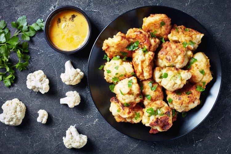 Fried Cauliflower in Egg Batter