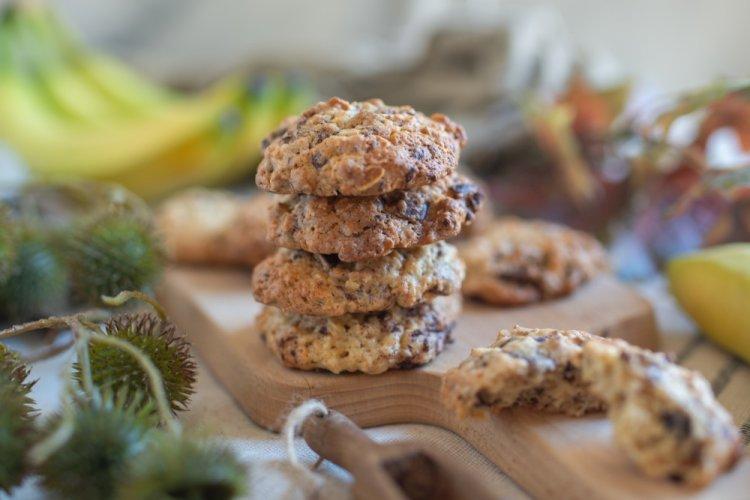 Galletas de plátano y avena