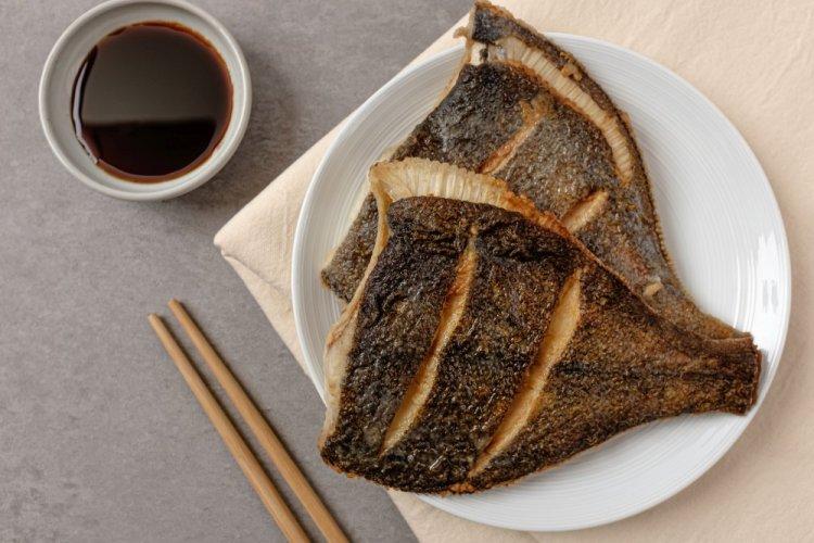 Flounder Baked in Soy Sauce on the Grill