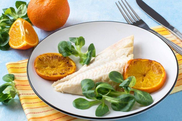 Flounder Baked in Orange Juice on the Grill