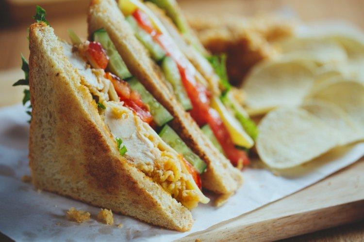 Chicken and Vegetable Sandwich