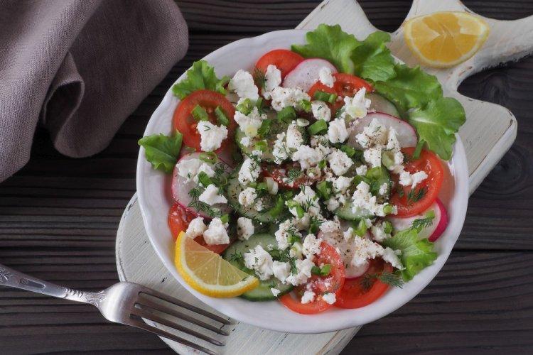 Cottage Cheese and Feta Salad