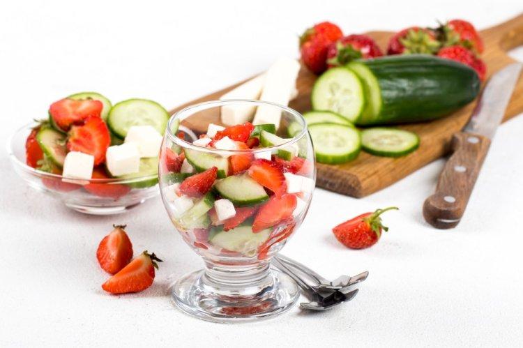 Cottage Cheese and Strawberry Salad