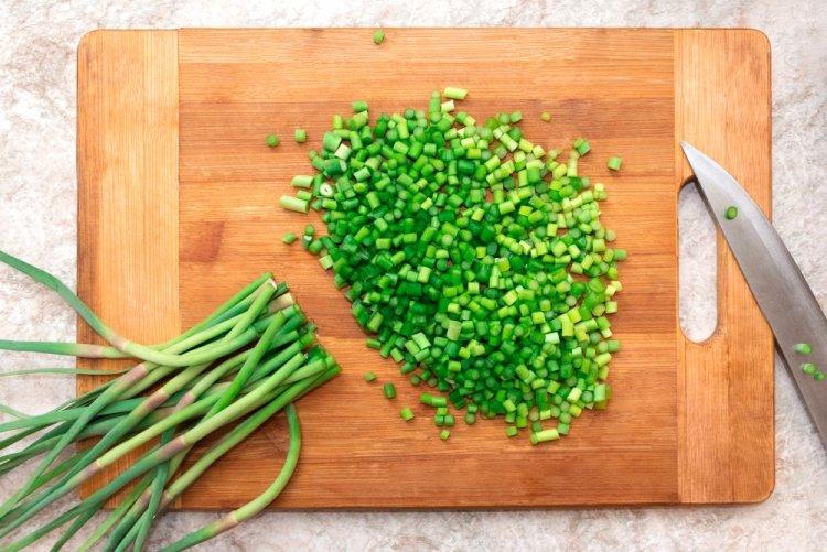 Frozen Garlic Scapes in Ziploc Bags