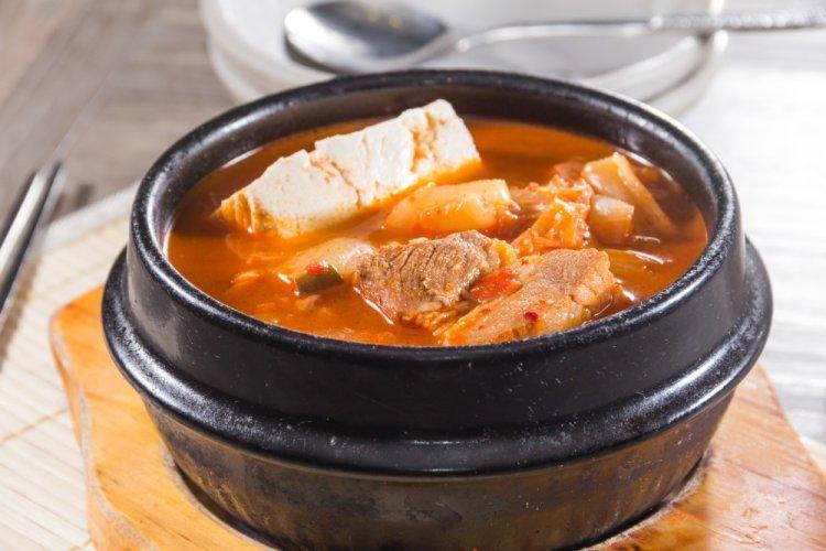 Korean Tofu and Kimchi Soup