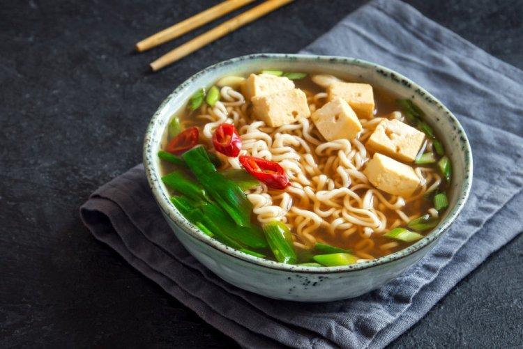 Noodle and Tofu Soup