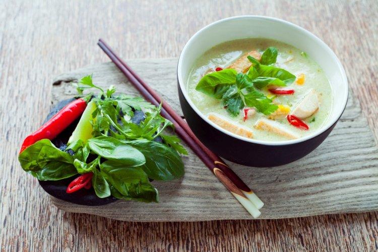 Thai Coconut Tofu Soup