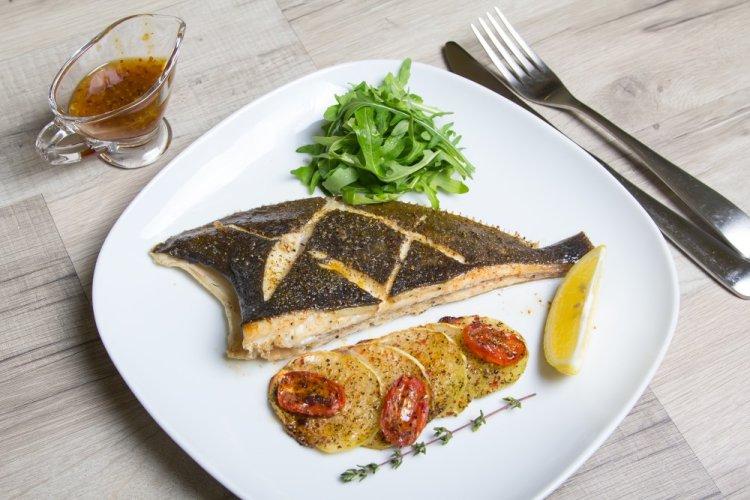 Flounder Baked with Mustard and Honey in the Air Fryer