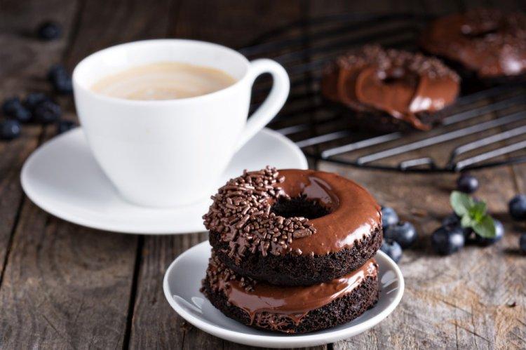 Chocolate Donuts in a Multi-Baker