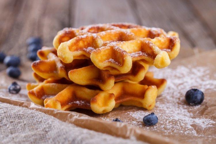 Lemon Viennese Waffles in a Multi-Baker