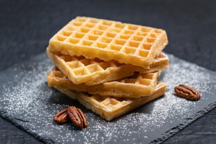 Healthy Viennese Waffles with Rice Flour in a Multi-Baker