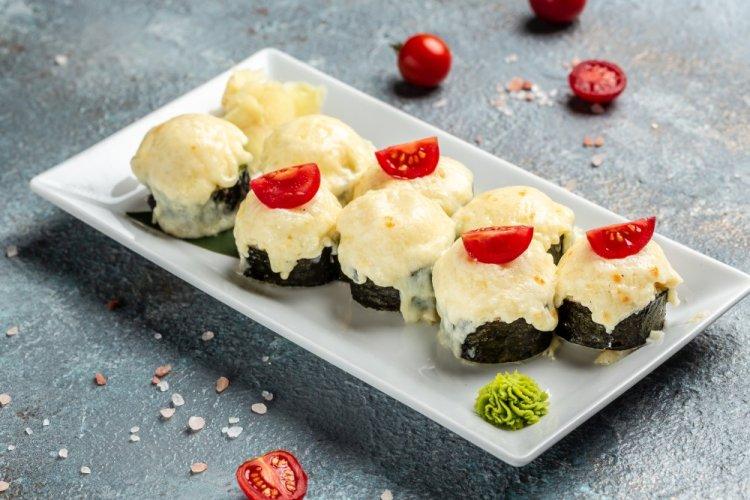 Rollos horneados con verduras en freidora de aire