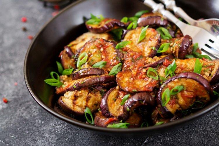 Eggplant in Tomato Sauce in an Air Fryer