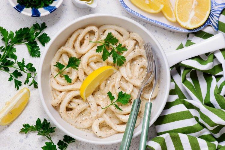 Squid in Classic Cream Sauce