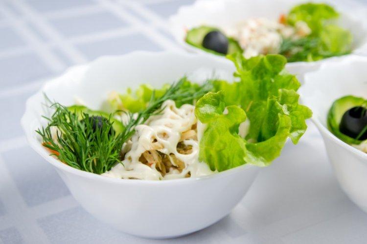 Squid, Cucumber, and Apple Salad