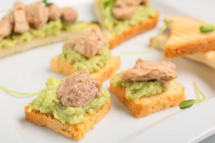 Cod Liver and Avocado Bruschetta