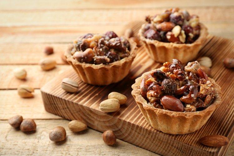 Nueces caramelizadas para tartaletas