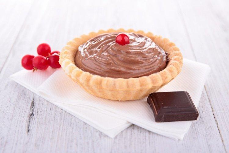 Crema de chocolate y aguacate para tartaletas