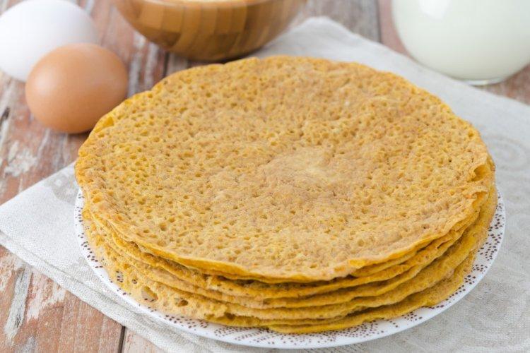 Panqueques de harina de maíz para diabéticos