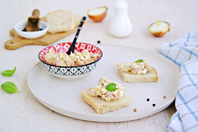 Cod Liver and Egg Canapes