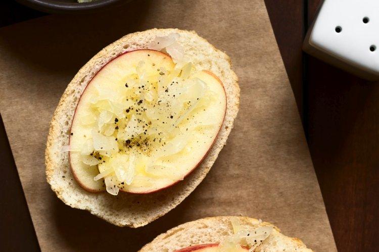 Cod Liver and Apple Canapes