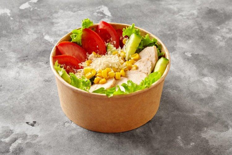 Boiled Chicken and Vegetable Bowl