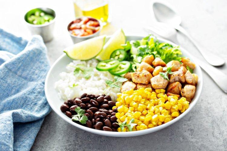 Chicken, Bean, and Corn Bowl