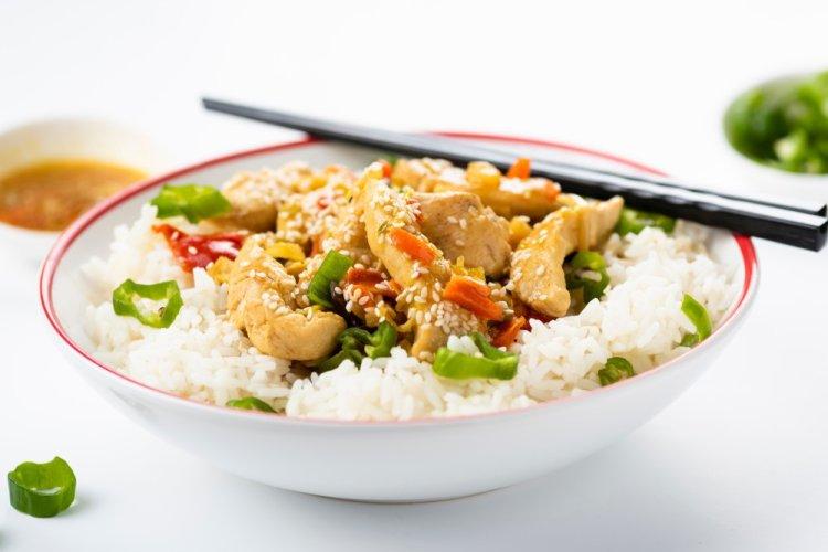 Asian Chicken and Rice Bowl