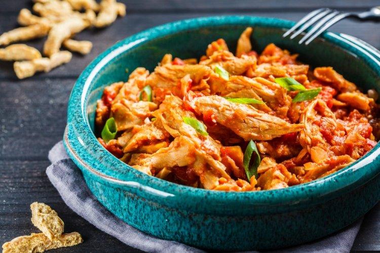 Carne de soja en tomate